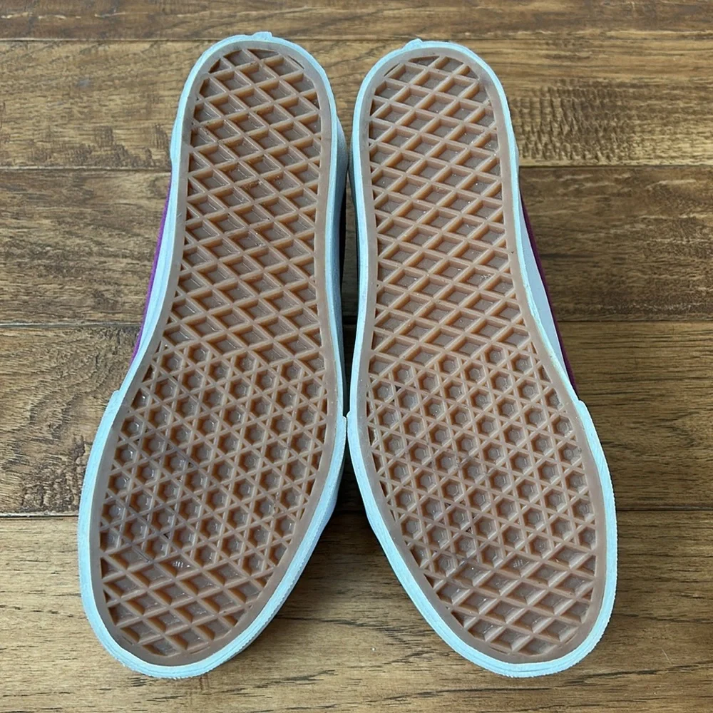Vans Platform Sneakers in Purple with White Sole